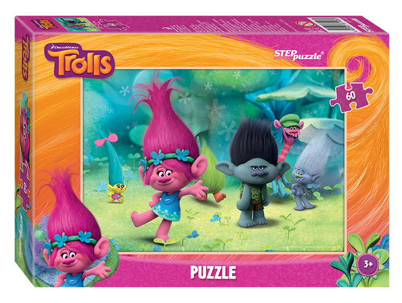 Мозаика "puzzle" 60 "Trolls" (DreamWorks)