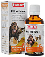 12620 Beaphar Bea Vit Totaal, кормовая добавка для кожи и шерсти домашних животных и птиц, уп. 50мл.