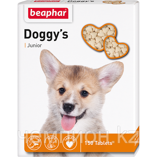 Beaphar Doggy's Junior, Беафар минеральная добавка для щенков, уп. 150тб.