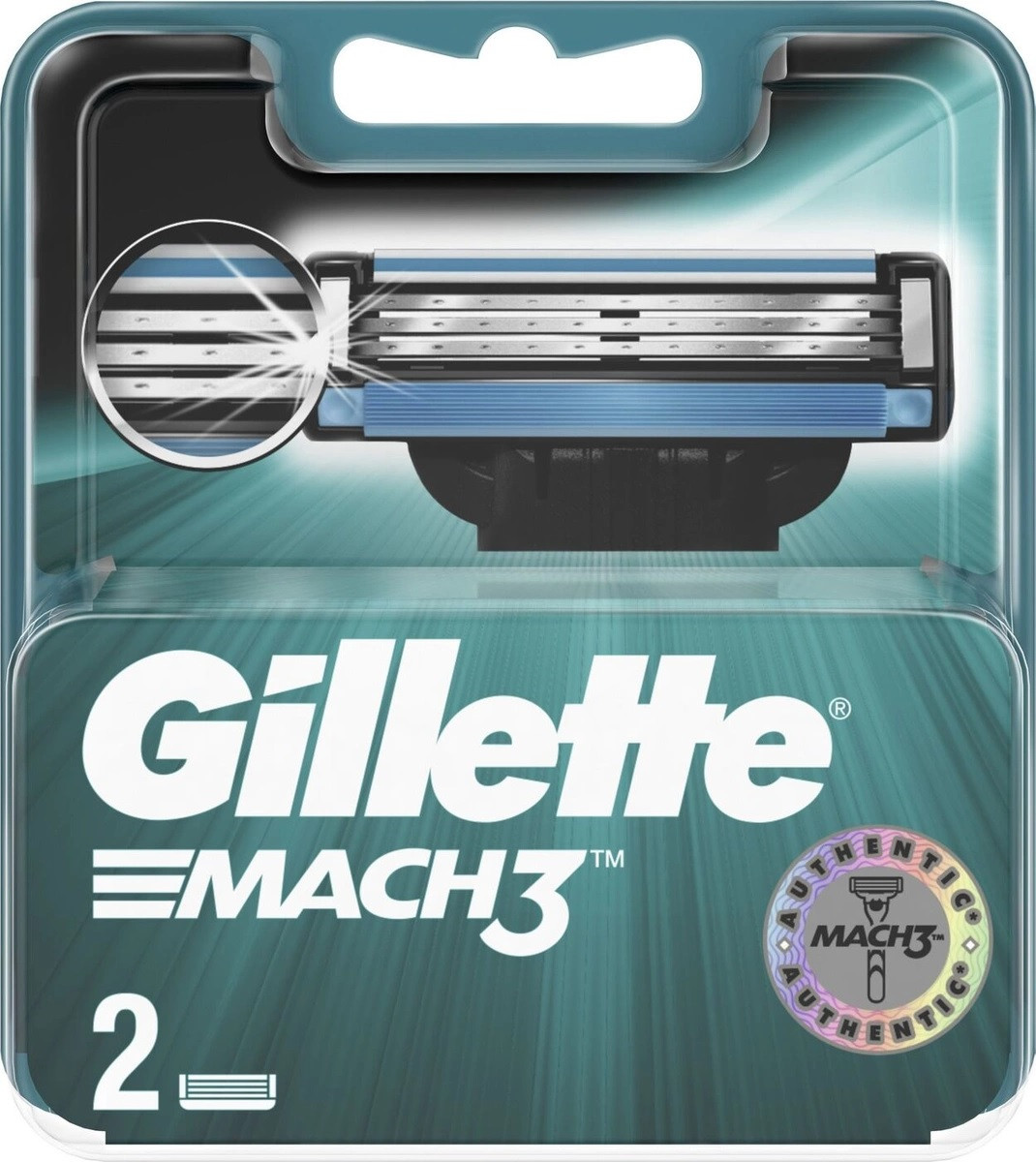 Сменные лезвия Gillette Mach3, 2 шт