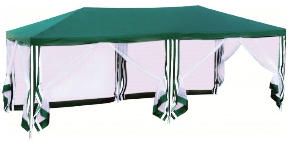 Садовый шатер беседка для дачи Green Glade 1056 с москитной сеткой, 18 кв/м - фото 4 - id-p88909207