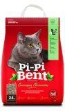 Pi-Pi-bent 10кг (24л) Сенсация свежести Комкующийся наполнитель для кошачьего туалета