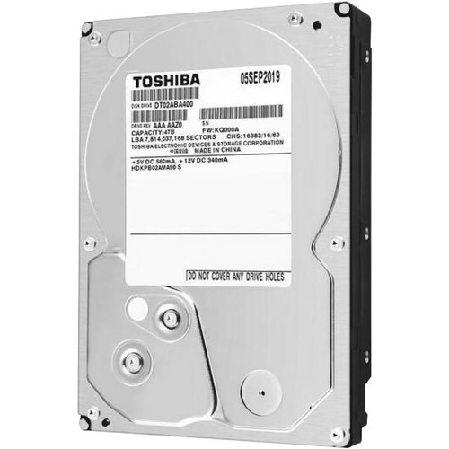 Жесткий диск HDD 4Tb TOSHIBA 3.5" BULK DT02ABA400 (HDKPB02ZMA01S)