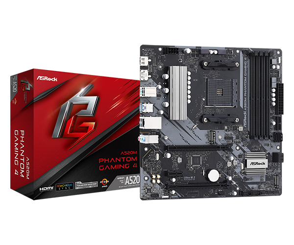 Материнская плата ASRock A520M PHANTOM GAMING 4