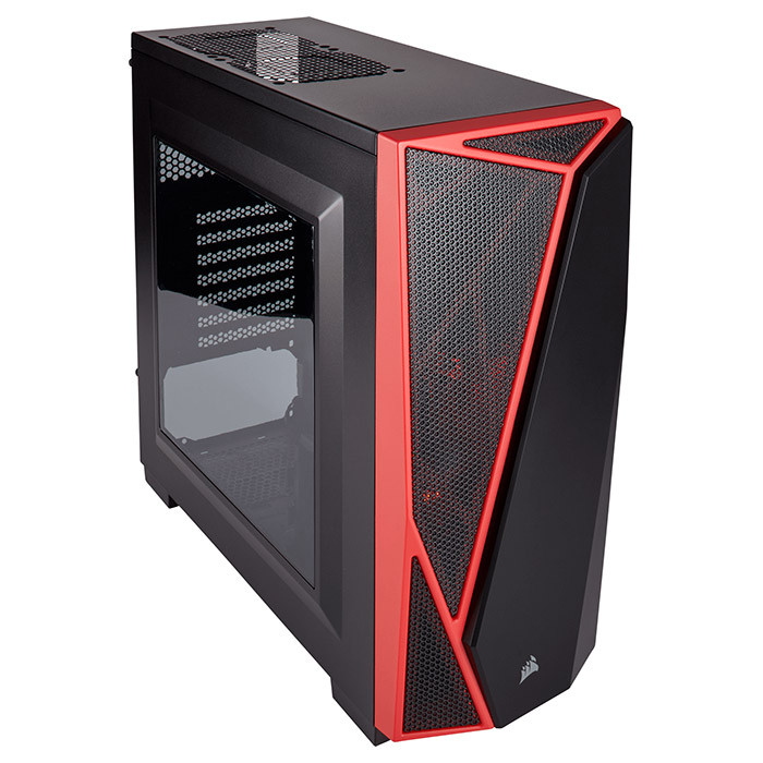 Компьютерный корпус Corsair Carbide Series SPEC 04 Черный/красные вставки