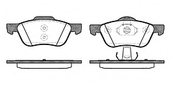 Тормозные колодки YOTO G-431(MD 1256)(REMSA 844.00)