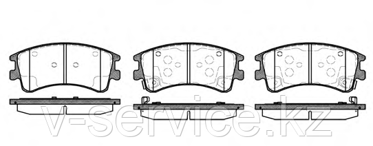 Тормозные колодки YOTO G-447(MD 3125M)REMSA 970.02), фото 1