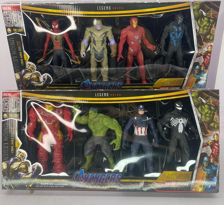 Набор игровых фигурок героев со светодиодной подсветкой глаз Мстители / The Avengers - фото 3 - id-p88924731