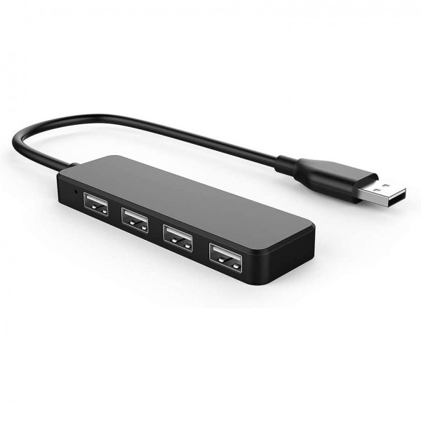 USB 2.0 4 port HUB, Черный - фото 4 - id-p86711375