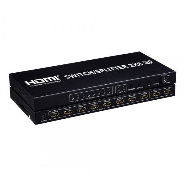 HDMI Splitter 2x8 port - фото 1 - id-p86711378