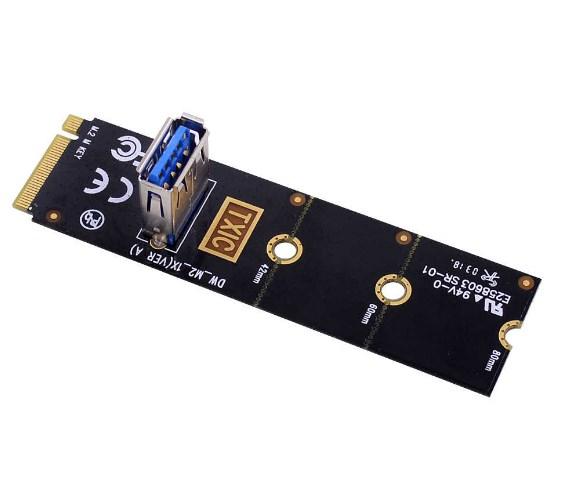 Конвертер NGFF M.2 на USB 3.0 для Riser/Райзер PCI-E x16 - фото 1 - id-p87318146