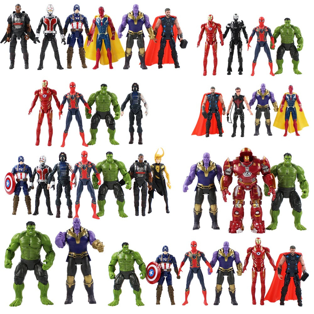 Набор игровых фигурок героев со светодиодной подсветкой глаз Мстители / The Avengers - фото 2 - id-p88924731