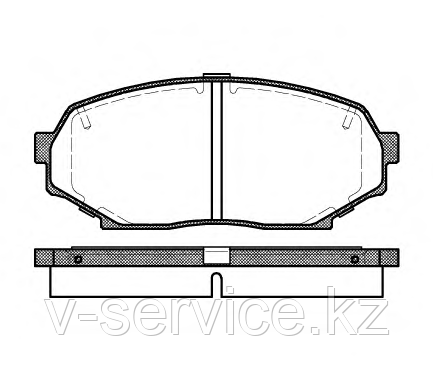 Тормозные колодки YOTO G-460(MD 6083)(REMSA 338.10)