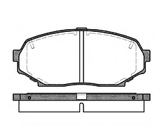 Тормозные колодки YOTO G-460(MD 6083)(REMSA 338.10)