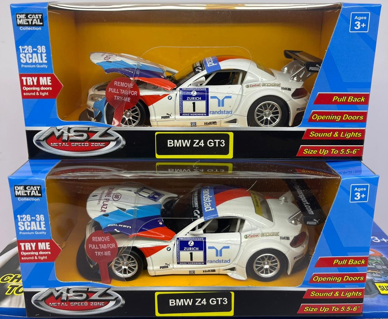 Коллекционная модель BMW Z4 GT3 металл 1:32 Die Cast Collection MSZ - фото 1 - id-p88925747