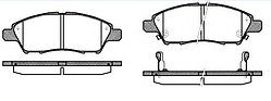 Тормозные колодки YOTO G-466(MD 8386M)(REMSA 1210.02)