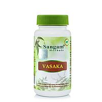 Таблетки Васака, 700 мг, 60 таблеток, Sangam Herbals, средство для поддержания здоровья дыхательной системы
