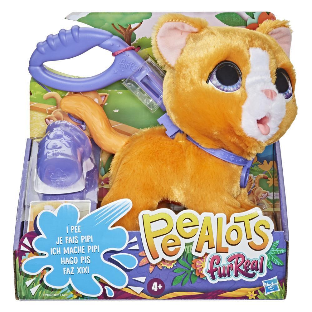 Hasbro FurReal Friends Мягкая игрушка Большой Озорной питомец Писающий Котенок на поводке