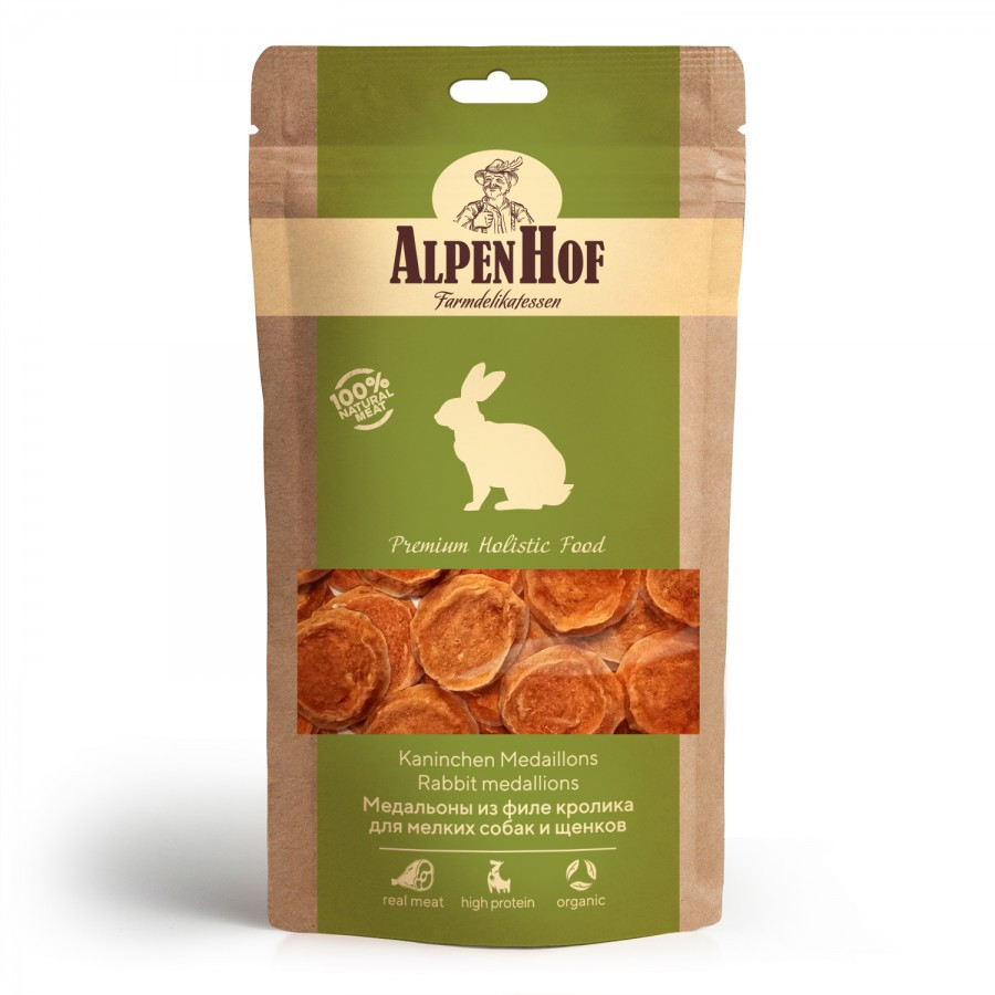 Лакомство для собак AlpenHof Медальоны из кролика