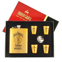 Набор подарочный для виски с фляжкой и стопками «Whiskey Brands» (Johnnie Walker Steel), фото 2