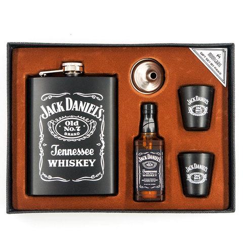 Набор подарочный для виски с фляжкой и стопками «Whiskey Brands» (Jack Daniel's Leather) - фото 3 - id-p88935308
