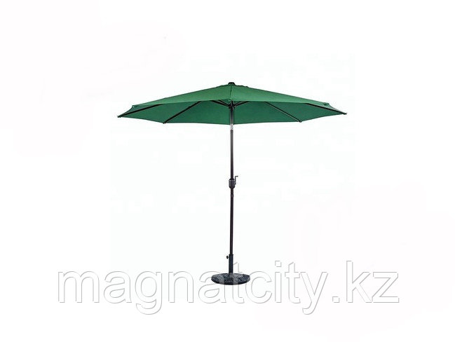 Зонт летний ART.Home с подставкой (d=2.7м), зеленый/бронза/бежевый - фото 2 - id-p56711855