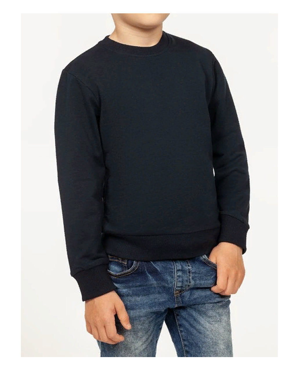 Свитшот Х/Б, р-р: 36 "Fashion kid", Турция, цвет: темно-синий