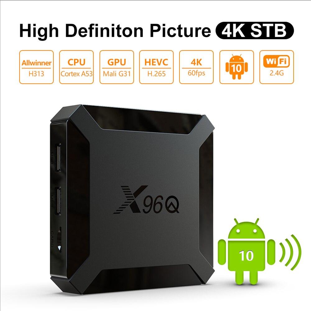 X96Q Android 10,0 ТВ-приставка 2 ГБ 16 ГБ-четырехъядерный процессор Allwinner H313