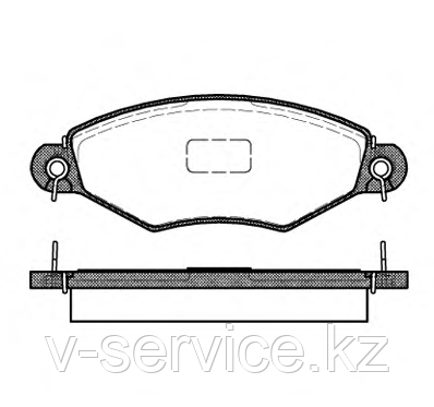 Тормозные колодки YOTO G-475(MD 8193)(REMSA 643.10)