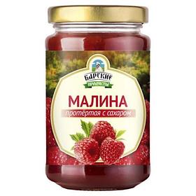 Малина протёртая с сахаром "Барские продукты", 280 г