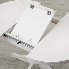 INGATORP ИНГАТОРП Раздвижной стол, белый90/125 см, фото 2