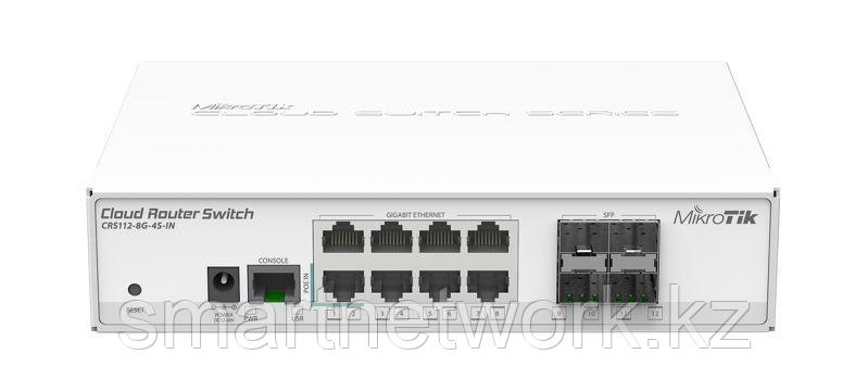 Коммутатор-маршрутизатор MikroTik Cloud Router Switch (CRS112-8G-4S-IN)12-ти портов