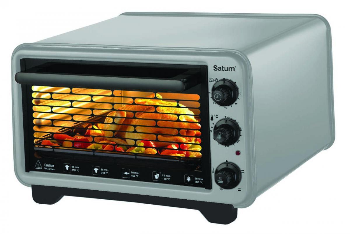 Электропечь Saturn ST-EC10701 серый