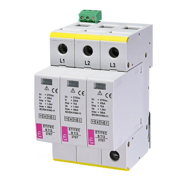 Ограничитель перенапряжения ETITEC B T12 275/7 3+0 RC