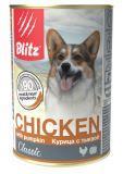 BLITZ CHIKEN with pumkin 750г (Курица с тыквой) – влажный корм для собак