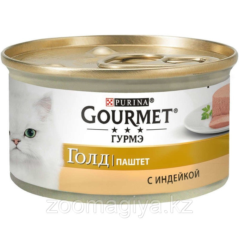 Консервы Gourmet Gold паштет для кошек с индейкой - 85 г - фото 1 - id-p88981035