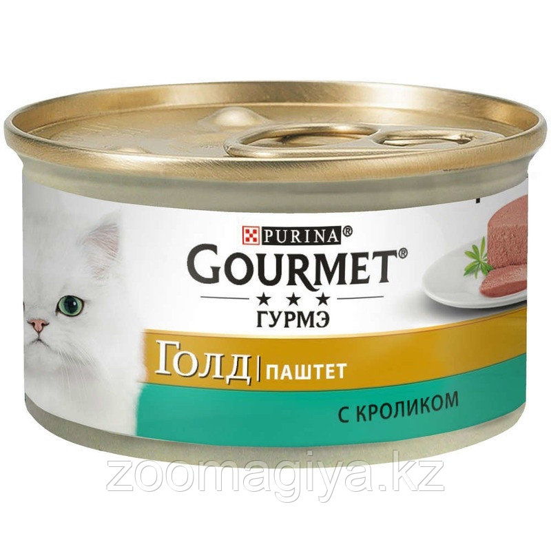Консервы Gourmet Gold паштет для кошек с кроликом - 85 г - фото 1 - id-p88981037