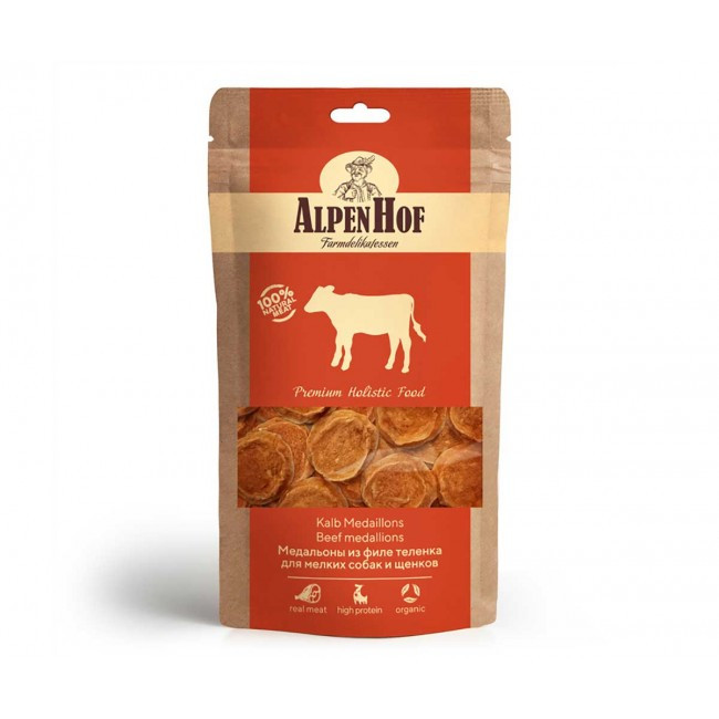 Лакомства для собак AlpenHof Медальоны из теленка