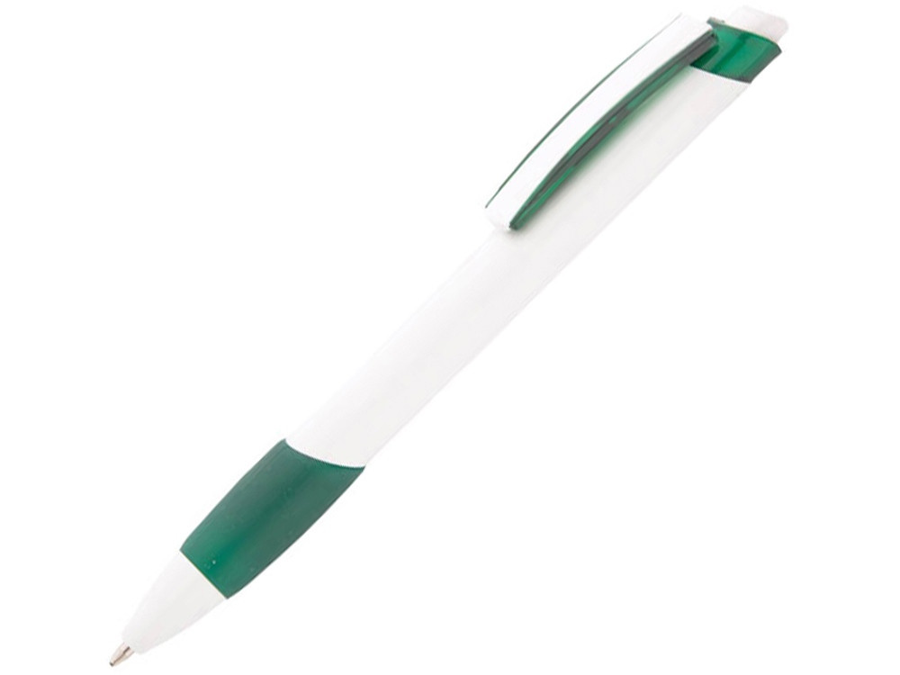 Ручка шариковая Соната, белый/зеленый - фото 1 - id-p88981563