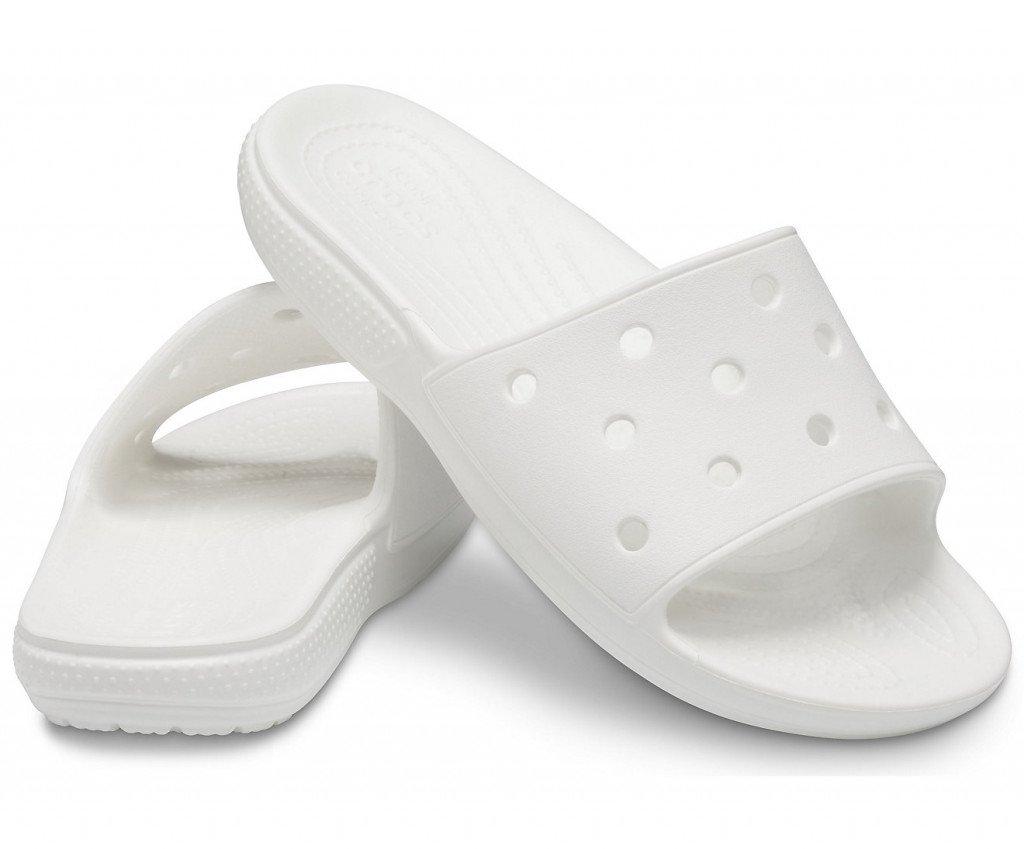 Сабо крокс Crocs Classic slide шлепанцы (слайды) белые - фото 3 - id-p88989638