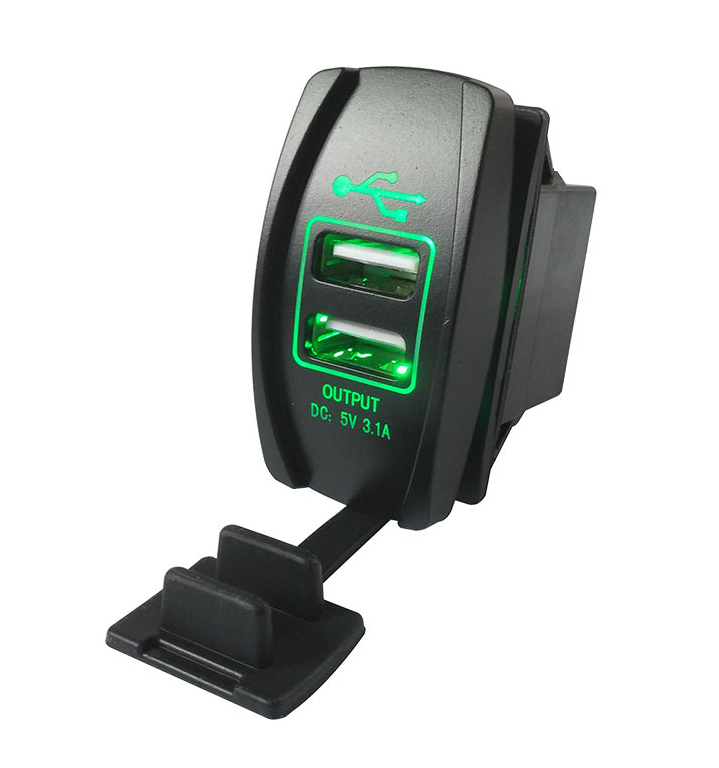 Автомобильное USB зарядное устройство в виде авто кнопки - фото 2 - id-p26082518