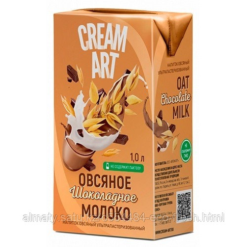 Creamart овсяное шоколадное молоко, 1 л