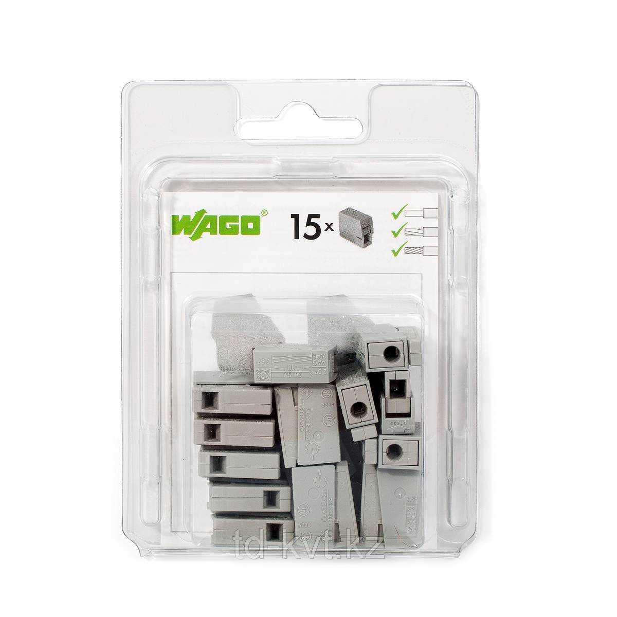Мини-упаковка клемм Wago для осветительного оборудования (без контактной пасты) 224–101/996-015