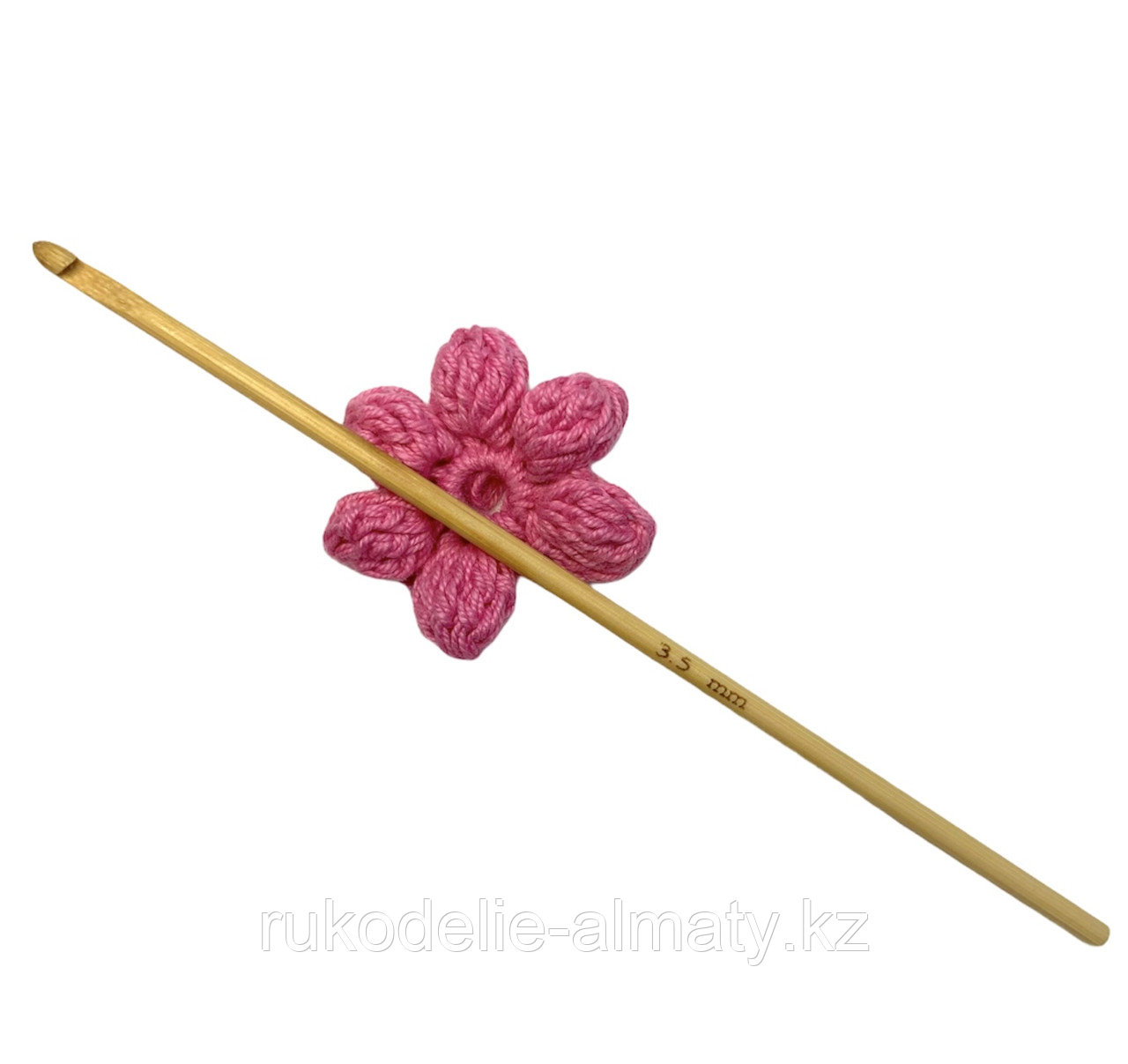 Крючок для вязания бамбуковый 3.5