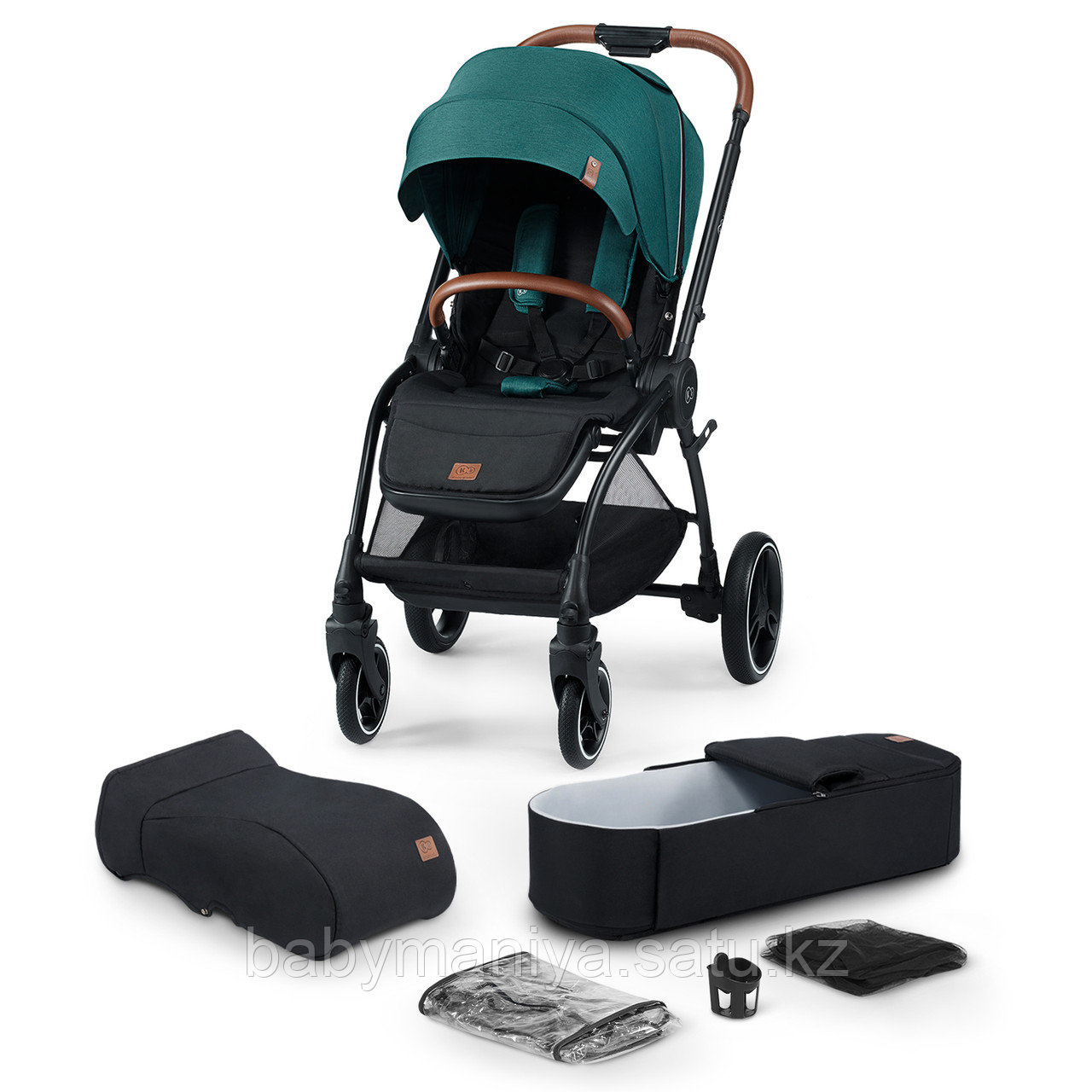 Коляска 2 в 1 Kinderkraft 🇪🇺 EVOLUTION COCOON Midnight Green