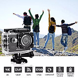 Ультра HD 4K экшн-камера WiFi 12MP 2 дюйма 30 м водонепроницаемая, фото 4