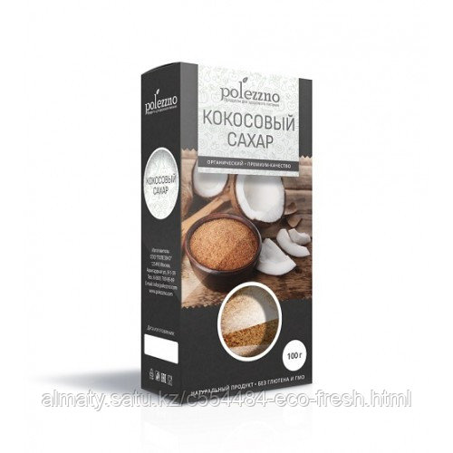 Polezzno сахар кокосовый, органик 100 гр