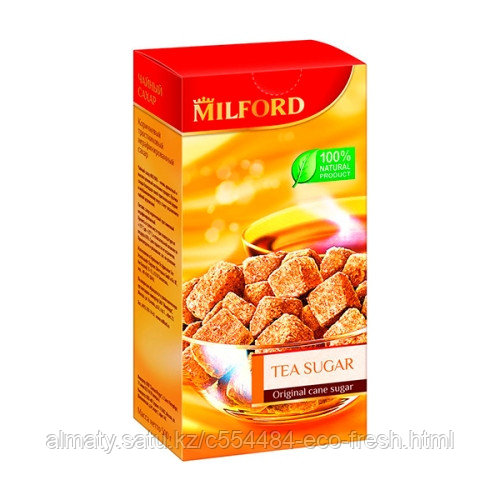 Milford тростниковый сахар, кусковой, 500 г