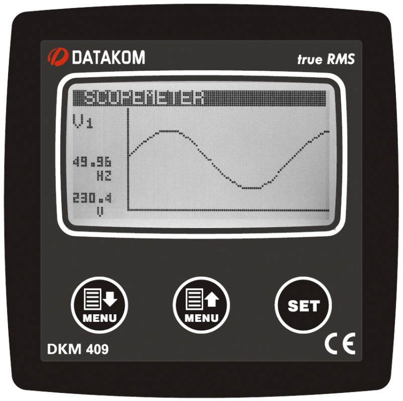 Анализатор сети Datakom DKM-409-S 96х96 мм, 2.9 LCD, 31 гармоника, DC - фото 1 - id-p88999179