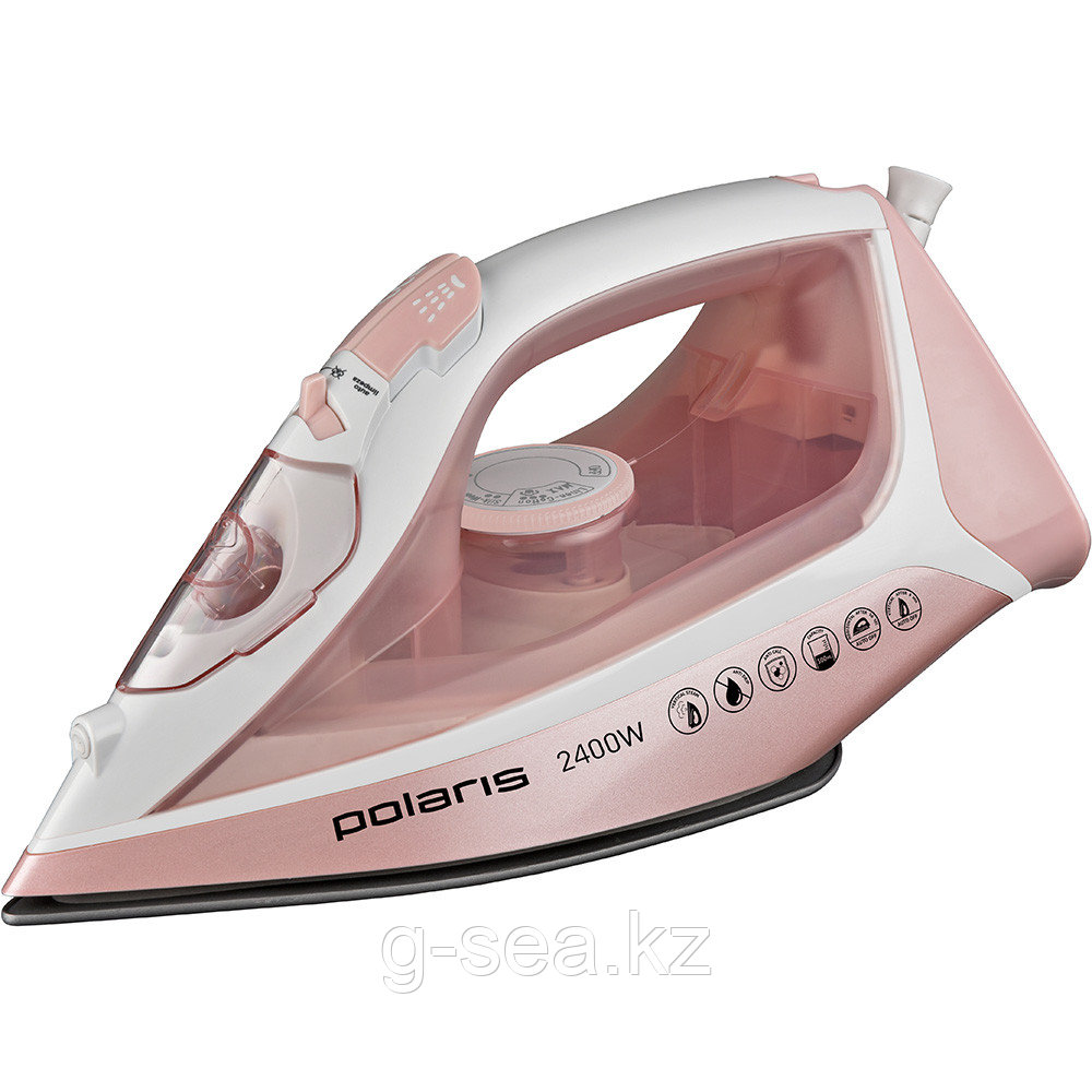 Утюг Polaris PIR 2497AK 3m, розовый/белый - фото 4 - id-p89009212